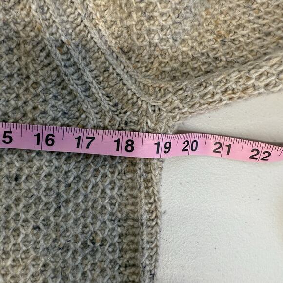 Ralph Lauren Merino Wool Alpaca Sweater Women Size S Chunky Turtleneck Fisherman - Picture 7 of 8